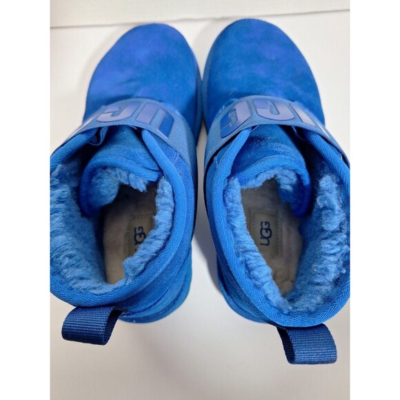 UGG NEUMEL II Graphic Blue Suede Sheepskin Chukka Ankle Boots Size 9 Winter Boot - Picture 5 of 10